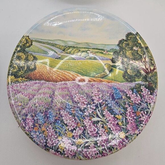Set Of 4 Roselli Italian Ceramic Plates With Vibrant Floral Scenic Designs - Picture 3 of 7